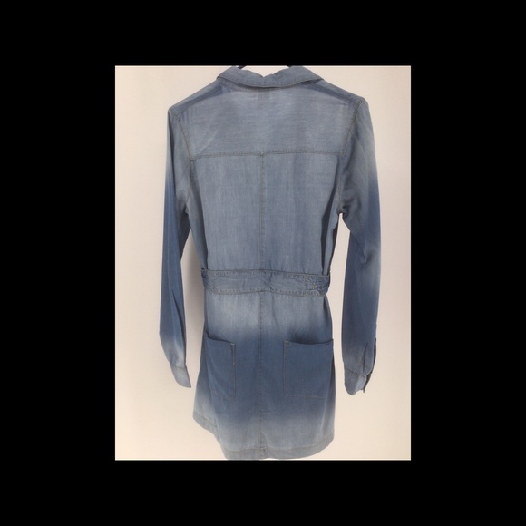 Eighty Eight Premium Sz Small Chambray Mini Dress - Picture 8 of 11